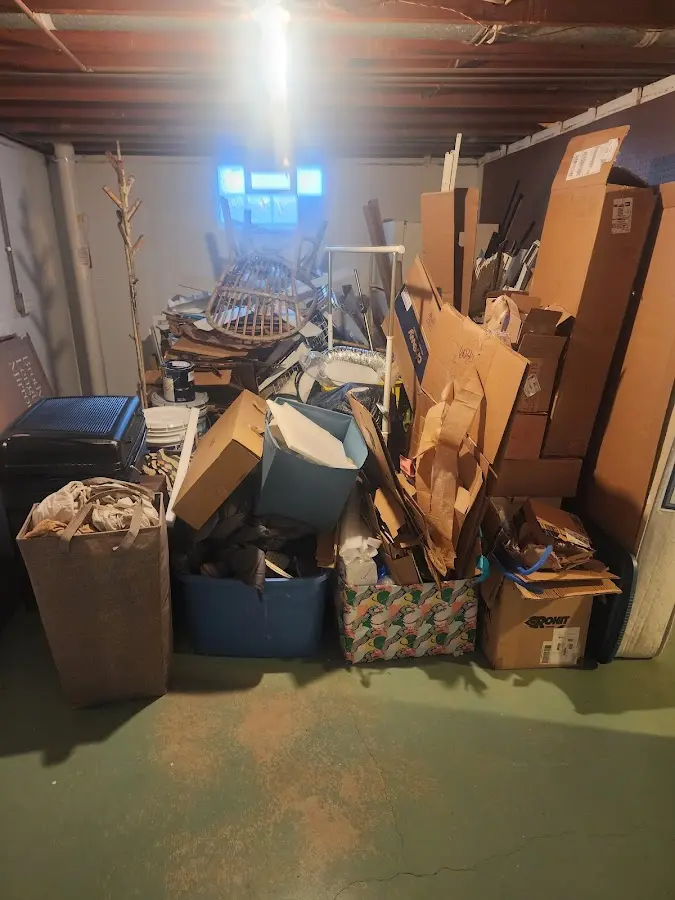 Roll-off dumpster container at job site for 20 Yard Dumpster Rental in Val Verde Park